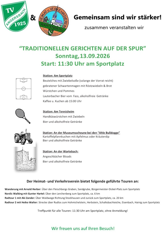 Traditionellen Gerichten auf der Spur