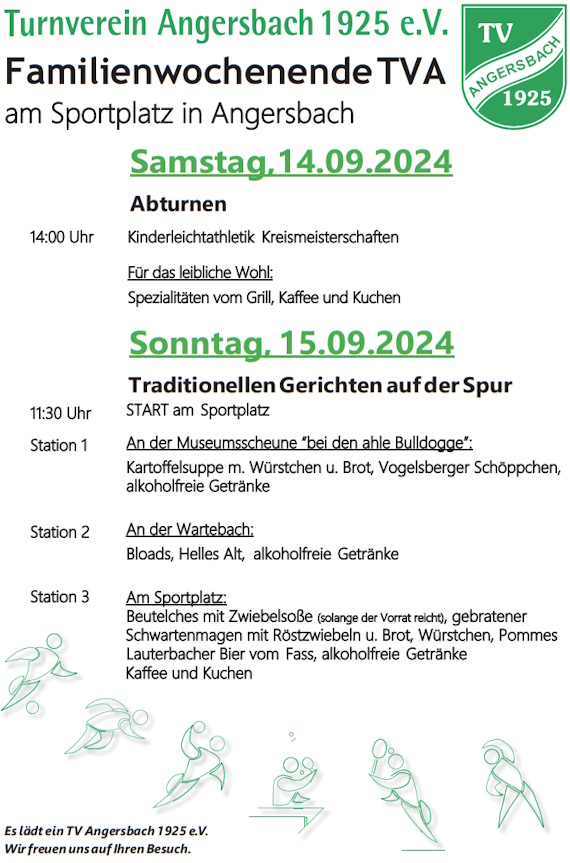 Kulinarische Wanderung und Abturnen 2024